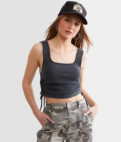 Cinch Tie Cropped Tank Top