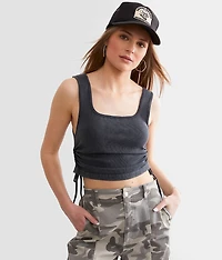 Cinch Tie Cropped Tank Top