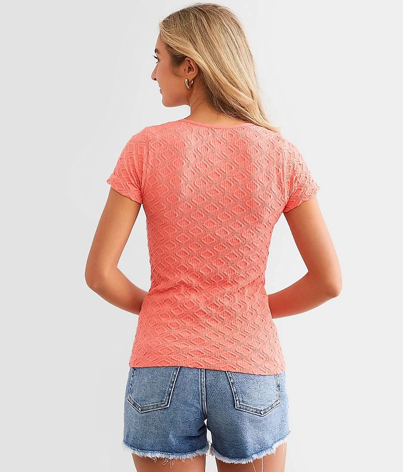 Textured Knit Top