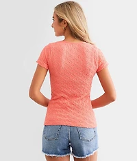 Textured Knit Top
