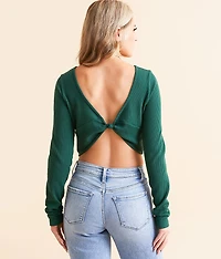 Ribbed Two Way Cropped Top