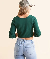 Ribbed Two Way Cropped Top