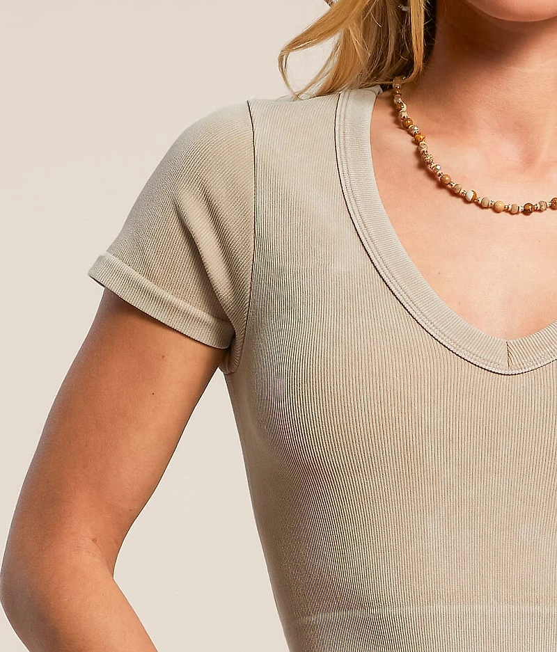 Two-Way Washed Contour Top