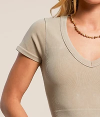 Two-Way Washed Contour Top
