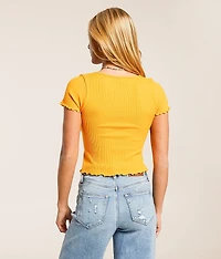 Ribbed Henley