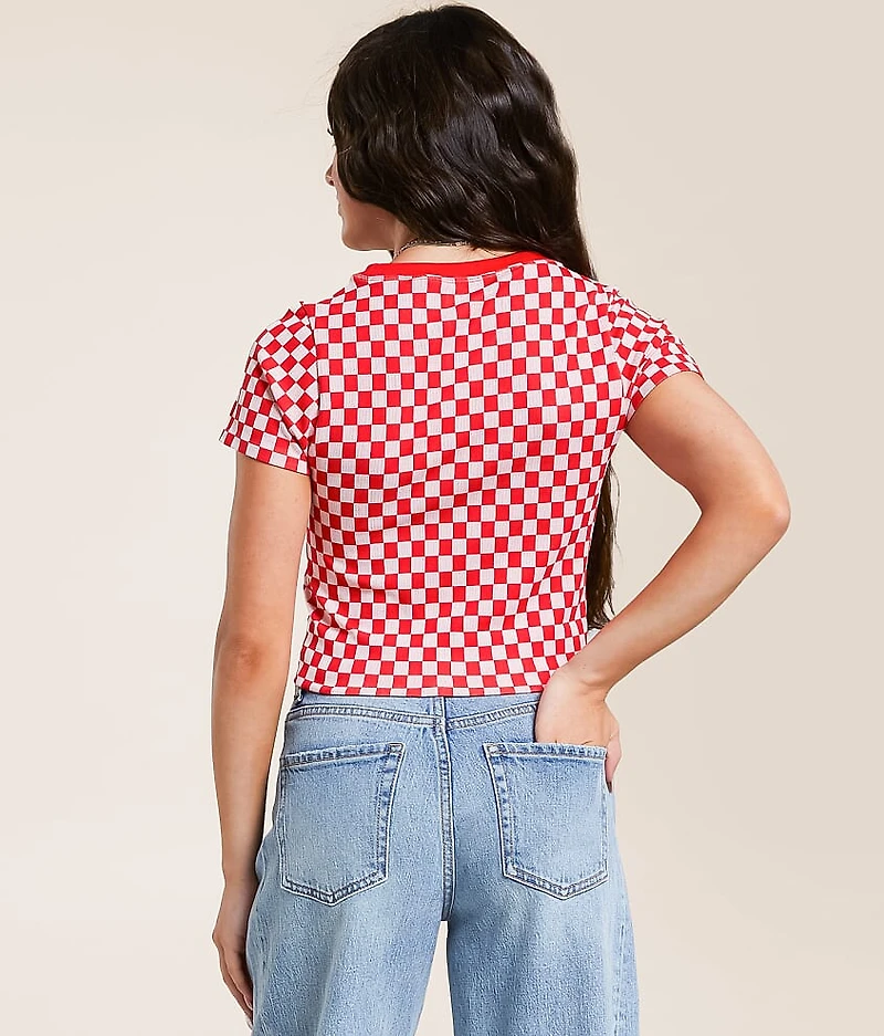 Checkered Crop Top