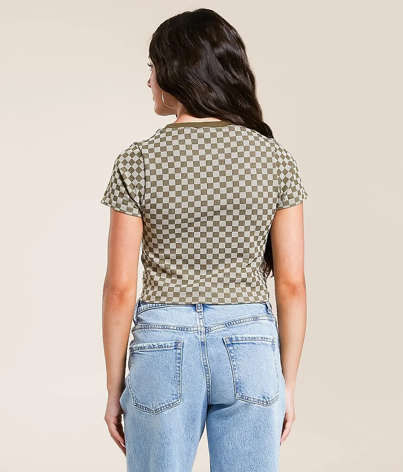 Checkered Crop Top
