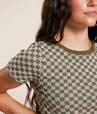 Checkered Crop Top