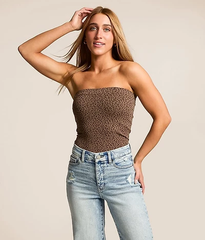 Leopard Tube Top