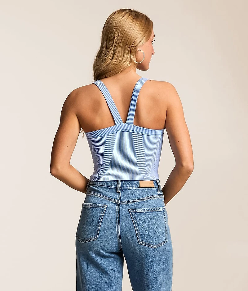 Two Tone Ribbed Brami