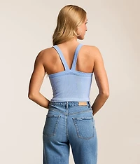 Two Tone Ribbed Brami