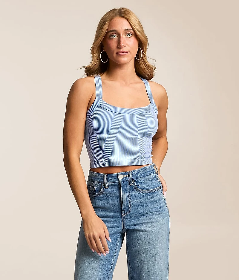 Two Tone Ribbed Brami