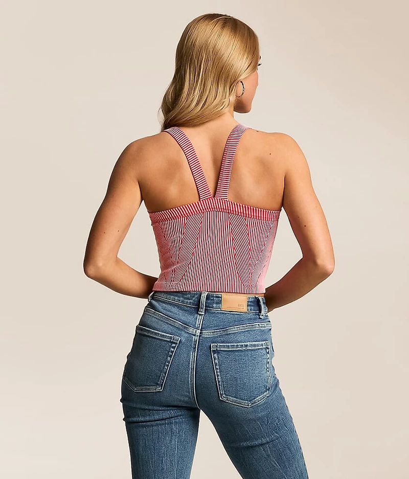 Two Tone Ribbed Brami