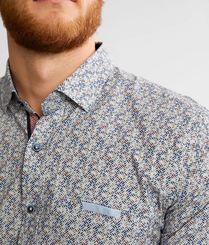 Basketweave Stretch Shirt