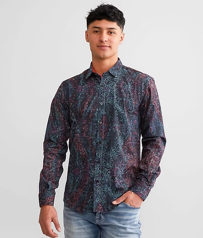 Flocked Printed Shirt