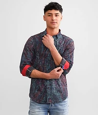 Flocked Printed Shirt