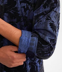Flocked Metallic Shirt