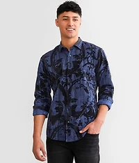 Flocked Metallic Shirt