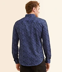 Flocked Chevron Shirt