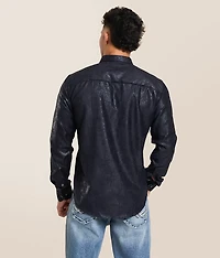 Tonal Faux Suede Shirt