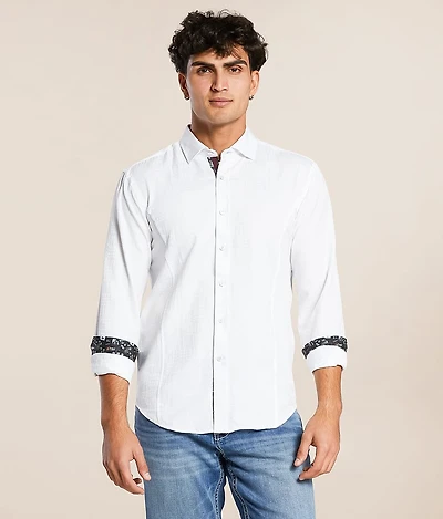 Eight X Tonal Embroidered Shirt