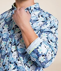 Tropical Skull Stretch Shirt
