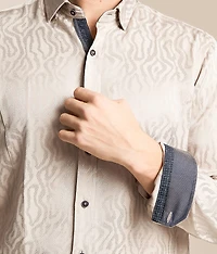 Metallic Embroidered Shirt