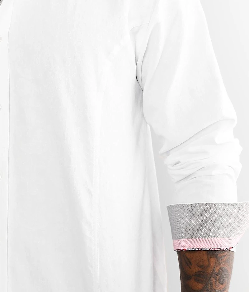 Tonal Paisley Jacquard Shirt