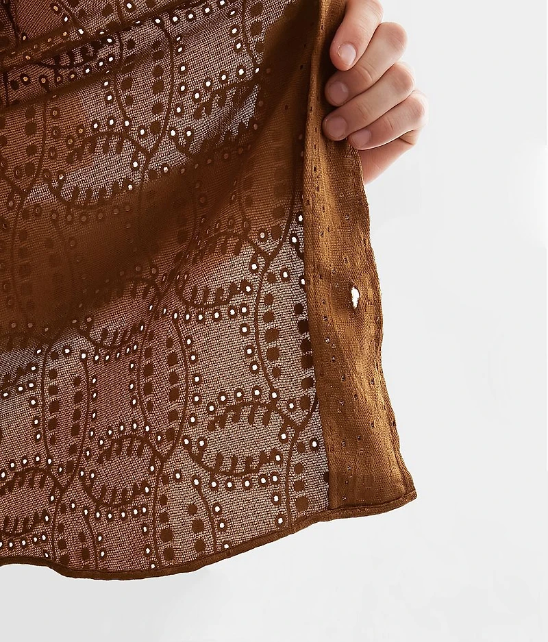 Eyelet Stretch Shirt