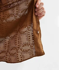 Eyelet Stretch Shirt