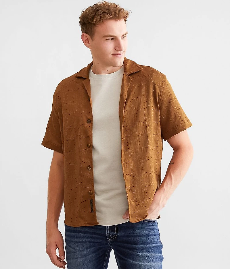 Eyelet Stretch Shirt