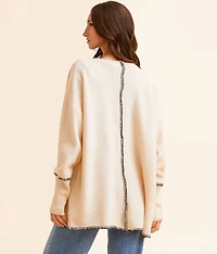 Whipstitch Cardigan Sweater