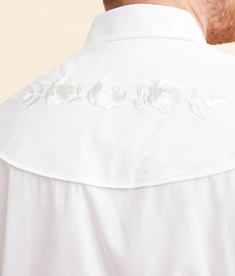 Floral Embroidered Shirt