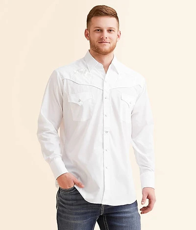 Floral Embroidered Shirt