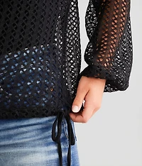 Crochet Cinch Tie Top