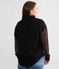 Crinkle Crochet Shirt