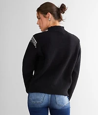 Rhinestone Fringe Sweater
