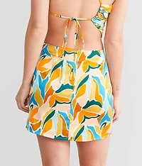 Satin Mini Skirt