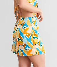 Satin Mini Skirt