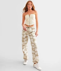 Corset Denim Tube Top
