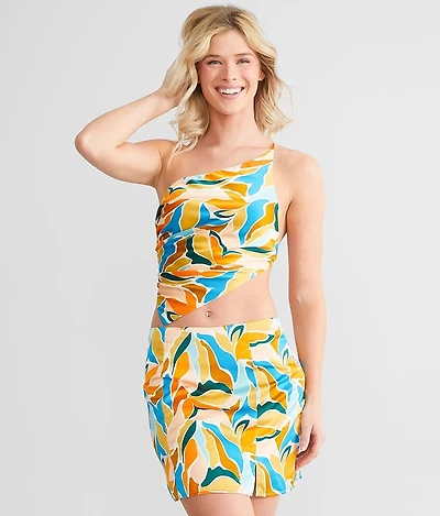 One Shoulder Asymmetrical Tank Top