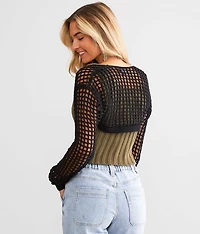 Bolero Cropped Cardigan Sweater