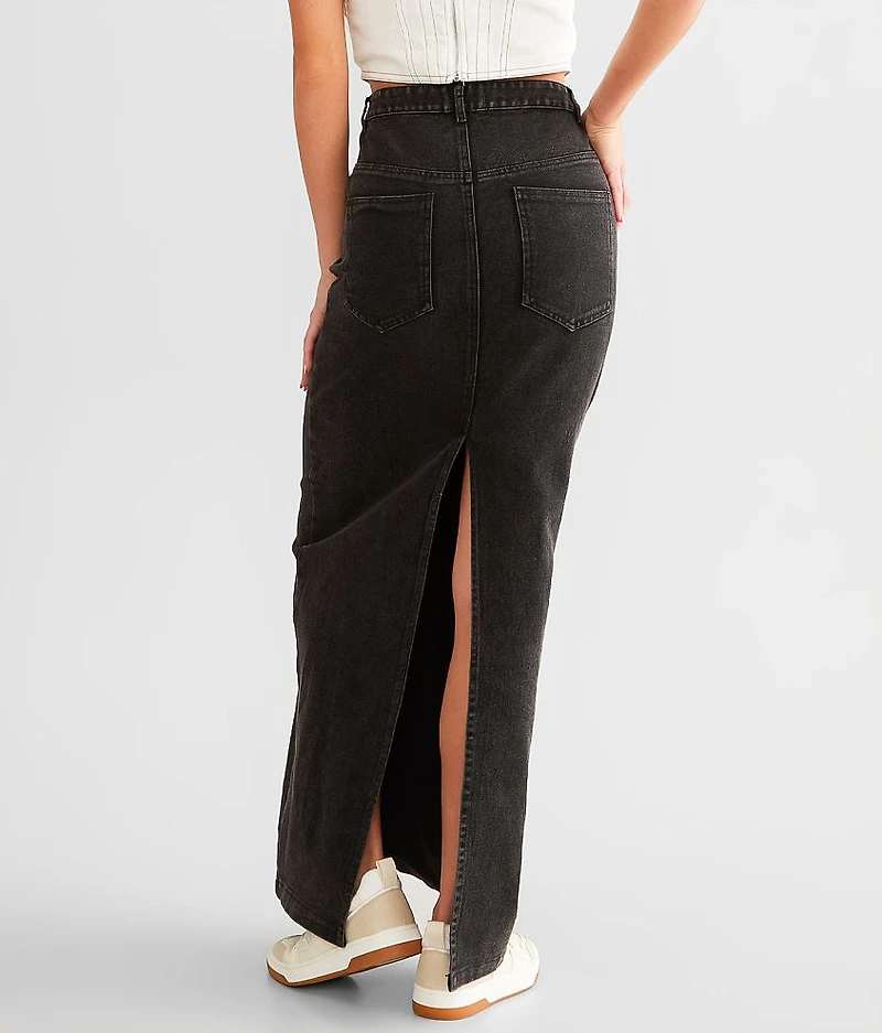 Denim Maxi Skirt