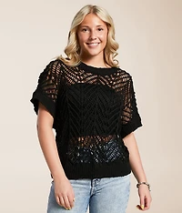 Pointelle Sweater