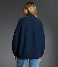 Collared Quarter Zip Sweater