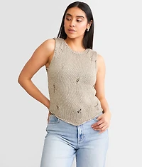 Metallic Sweater Vest