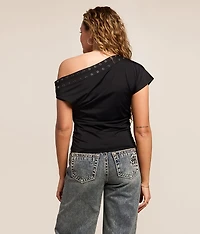 Belt Boat Neck Top