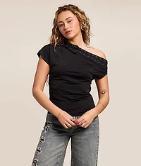 Belt Boat Neck Top