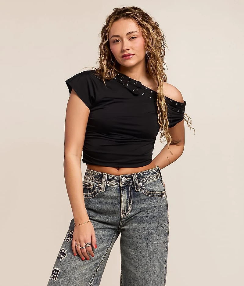 Belt Boat Neck Top