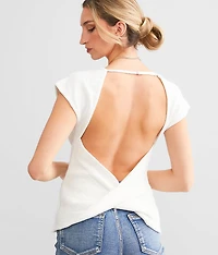 Open Back Sweater